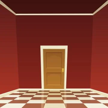 Room Door Stock Illustration