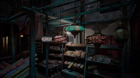 Room Filled With Various Items Stock Footage 303807111