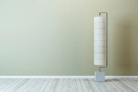 Room with floor lamp Stock Illustration