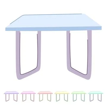 Room glass table vector cartoon graphic Stock Illustration