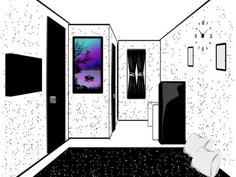 Room illustration background Stock Illustration