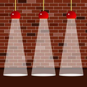 Room interior lighting Stock Illustration