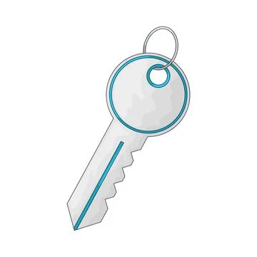 Room key illustration Ilustración de archivo