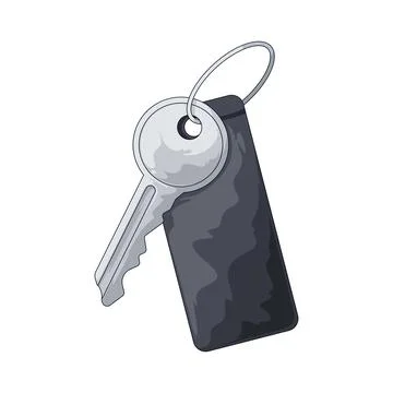 Room key illustration Stock Illustration