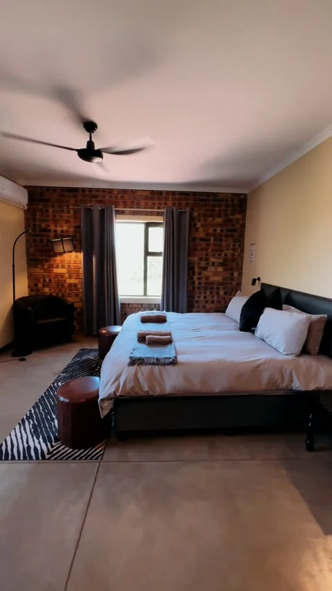  A room with a king-size bed Stock Footage 325453316