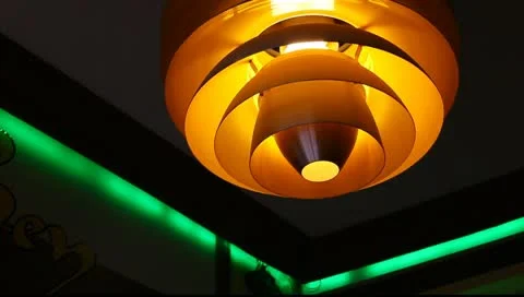 In-room lighting lamp Stock Footage 10793743