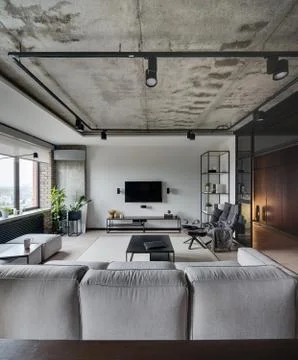 Room in loft style Stock Photos