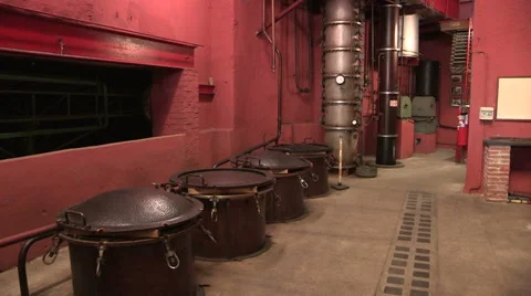 A room of the museum of brandy Stock Footage 59686391