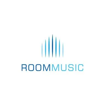 Room Music Studio Effect Logo Design Stock Illustration
