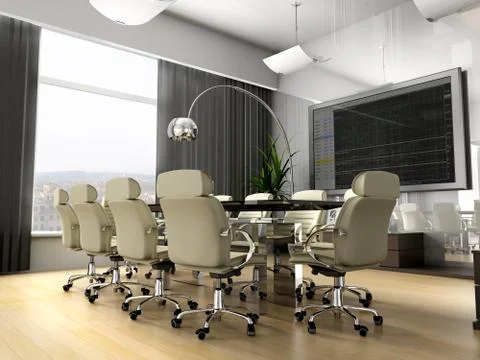 Room of negotiation Stock Illustration