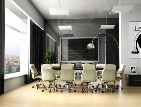 Room of negotiation Stock Illustration