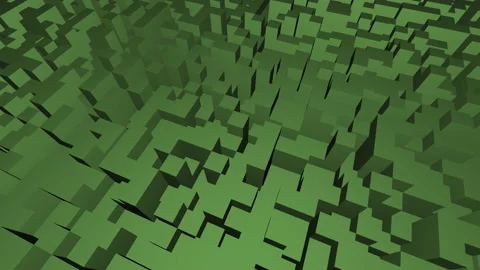 Room Open Area World of Columns Towers Abstract Stock Footage 143890036