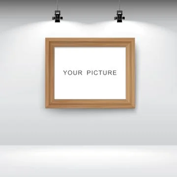 Room with picture frame. Stock Illustration