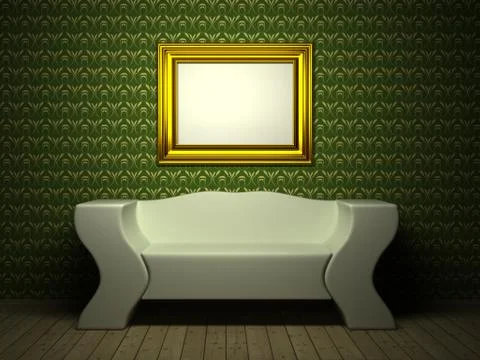 Room with picture Stock Illustration