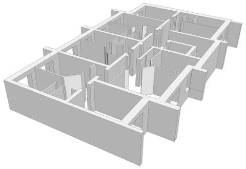 Room plan. Vector Stock Illustration
