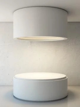 Room with podium Stockillustratie