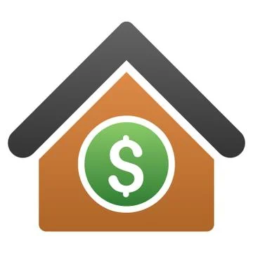 Room Price Gradient Vector Icon Stock Illustration
