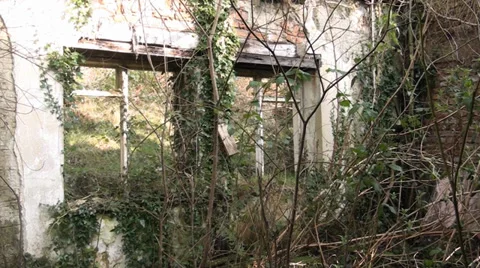 Room Ruin Stock Footage 35462156