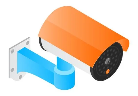 Room security CCTV Stock Illustration