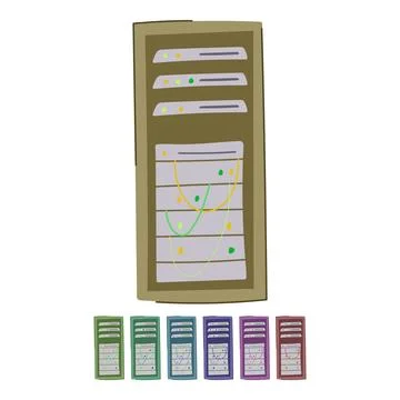 Room server rack vector cartoon graphic Stock Illustration