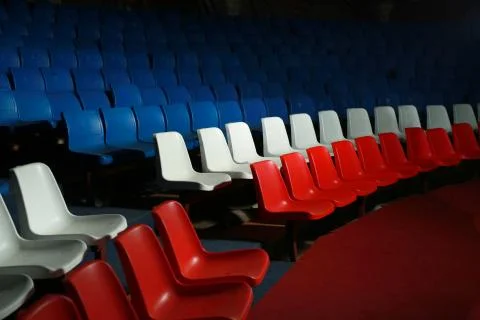 Room for spectators 스톡 사진