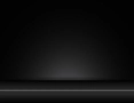 Room stylish studio black background with light effects vector Stock Illustration