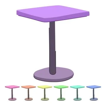 Room table dining vector cartoon graphic Illustrazione stock