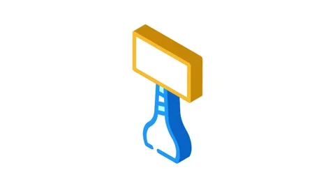 Room table lamp isometric icon animation Stock Footage 327295374