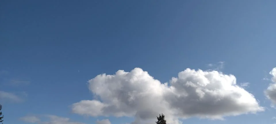 Room for text white clouds blue sky background Stock Photos