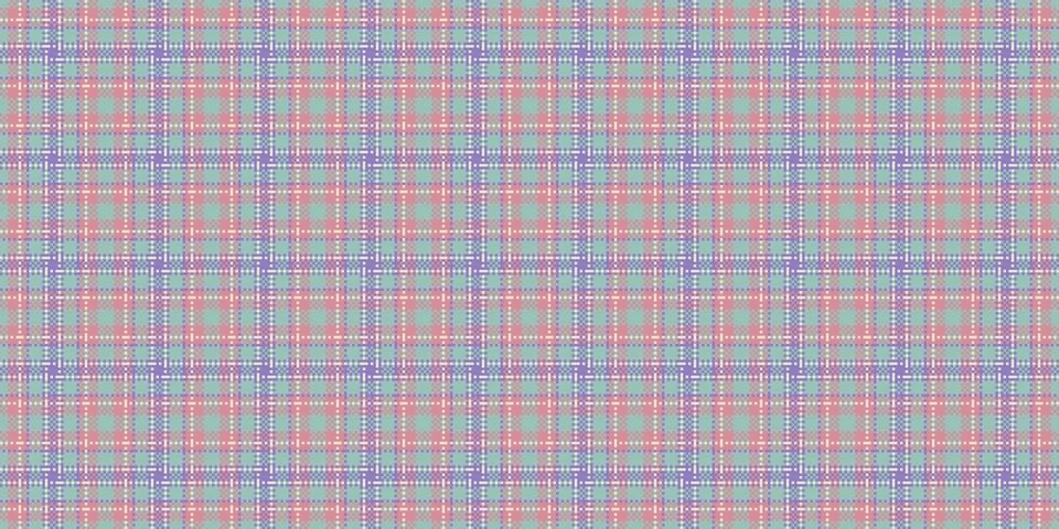 Room textile check background, stitched fabric tartan plaid. Network patter.. Stock Illustration