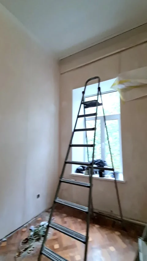 The room is under renovation Stock Footage 293037300