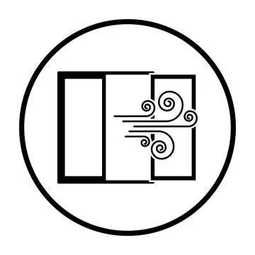 Room Ventilation Icon Stock Illustration