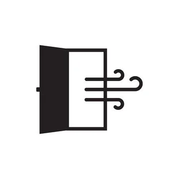 Room ventilation icon. Stock Illustration
