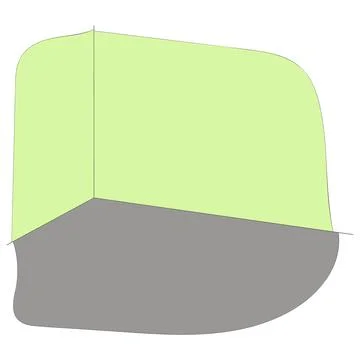 Room walls colored Иллюстрация