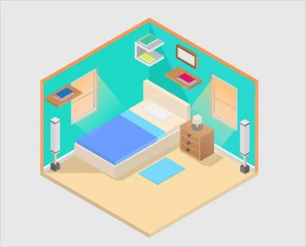 Roon Isometric Stock Illustration
