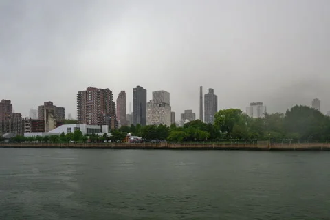 Roosevelt Island Rain Hyperlapse Stock Footage 251067976