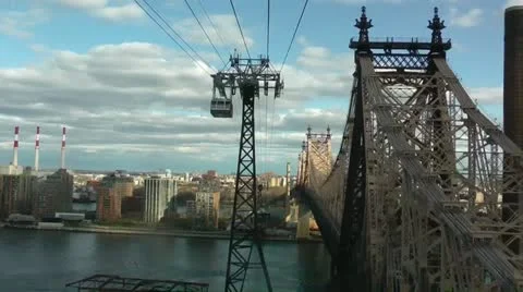 Roosevelt Island Tram Stock Footage 10865196