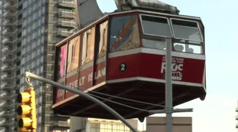 Roosevelt Island Tram  Stock Footage 22159544