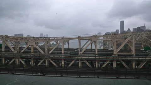 Roosevelt Island Tramway Hyperlapse (Fourth of Five) Stock Footage 252553750