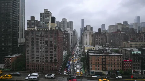 Roosevelt Island Tramway Hyperlapse (Second of Five) Stock Footage 252553562