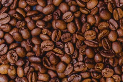 Roosted coffee beans texture Stock-Fotos