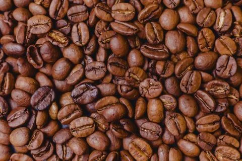 Roosted coffee beans texture Stock-Fotos