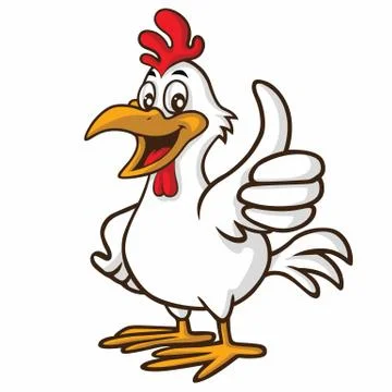 Rooster Cartoon Mascot Vector Stock Illustration