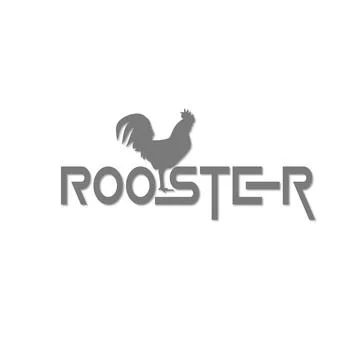 ROOSTER design logo Stock Illustration
