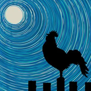 Rooster guard Stock Illustration