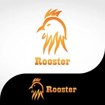 ROOSTER LOGO 4 Stock Illustration