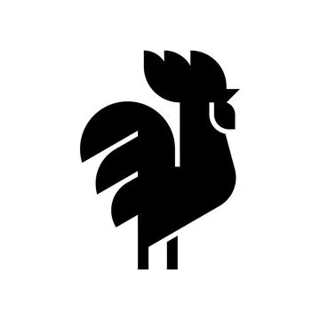 Rooster Logo Illustrazione stock