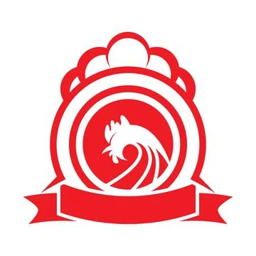 Rooster logo template icon design Stock Illustration
