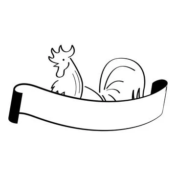 Rooster logo vector illustration Stock Illustration