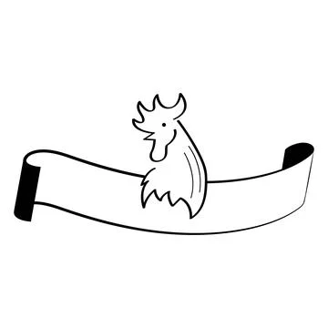 Rooster logo vector illustration Stock Illustration
